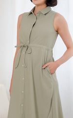 Aitana Nursing Dress in Sage