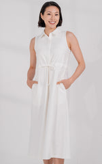 Aitana Nursing Dress in White