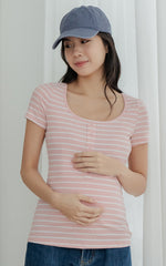 Alani Knitted Nursing Top in Pink