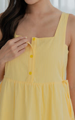 Amara Lines Nursing Dress in Yellow