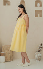 Amara Lines Nursing Dress in Yellow