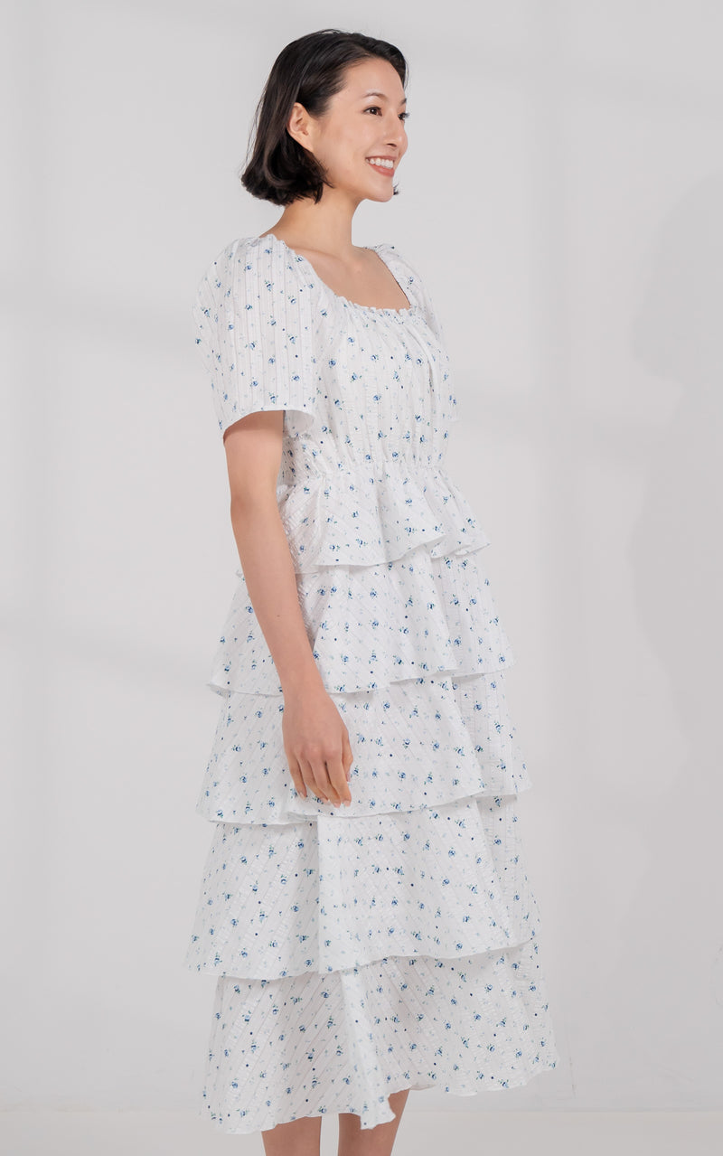 Arabella Floral Tiered Nursing Dress