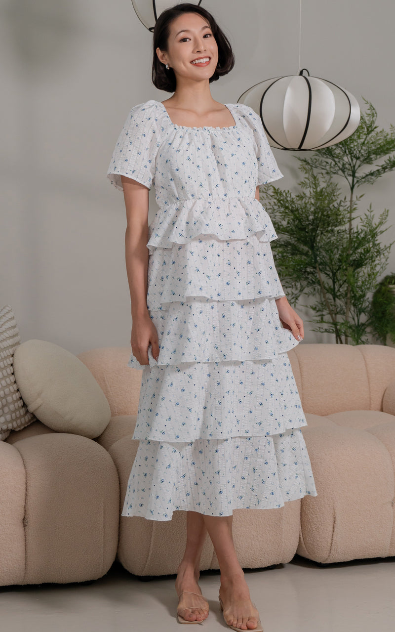 Arabella Floral Tiered Nursing Dress