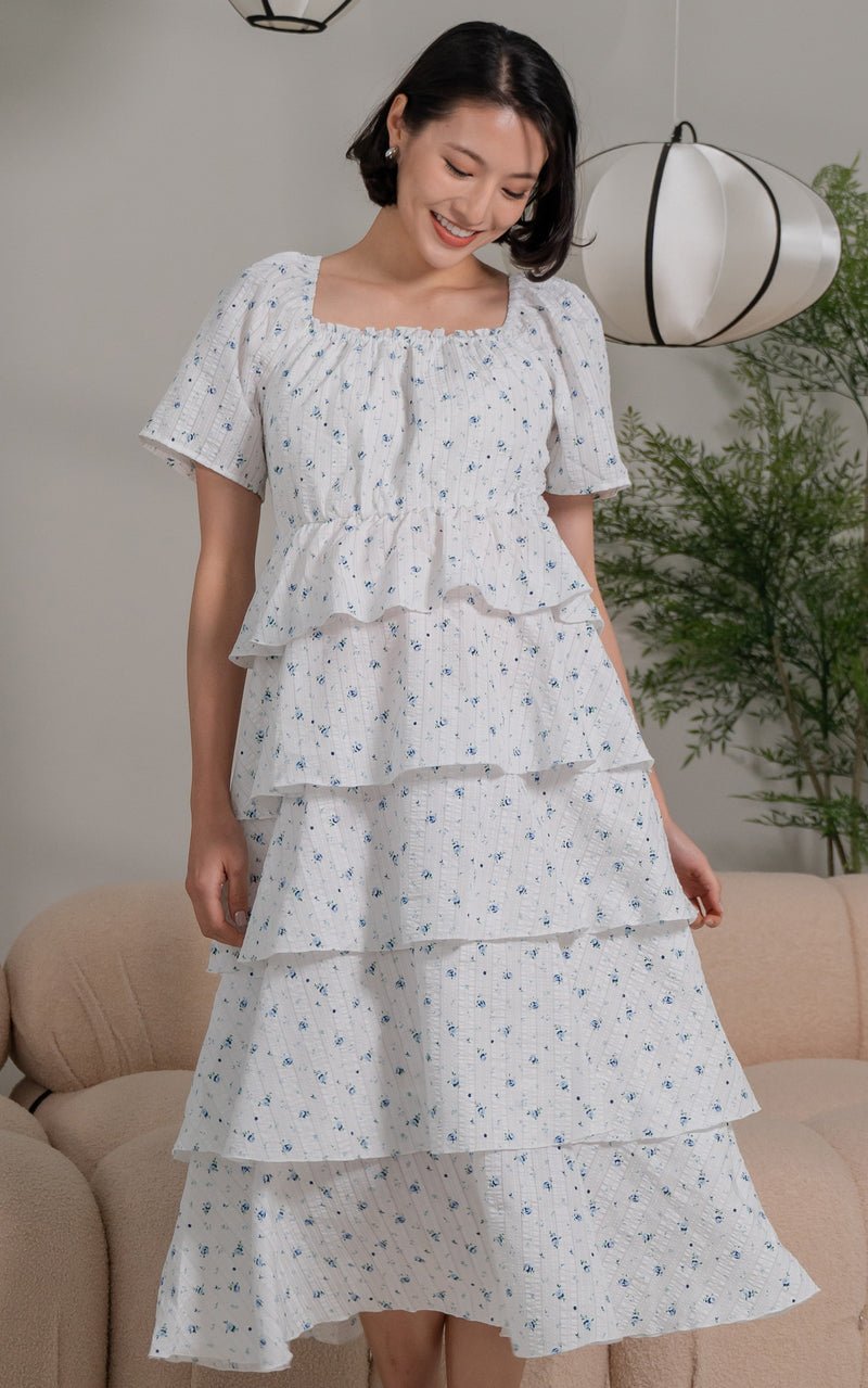 Arabella Floral Tiered Nursing Dress