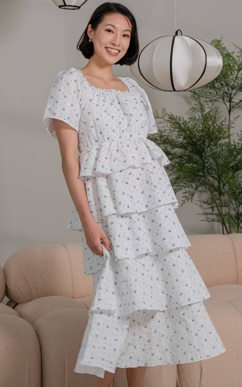 Arabella Floral Tiered Nursing Dress