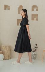 [BACKORDER] Eden Lines Nursing Dress in Black