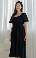 [BACKORDER] Eden Lines Nursing Dress in Black