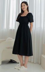 [BACKORDER] Eden Lines Nursing Dress in Black