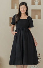 [BACKORDER] Eden Lines Nursing Dress in Black