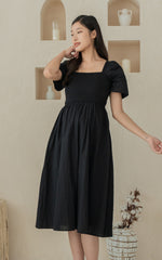 [BACKORDER] Eden Lines Nursing Dress in Black