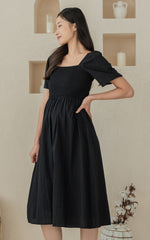 Eden Lines Nursing Dress in Black