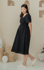 Eden Lines Nursing Dress in Black