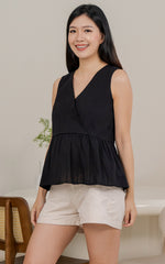 Elliani Nursing Top in Black