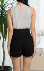 Emerson Maternity Shorts in Black