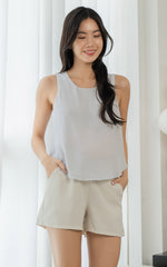 Emerson Maternity Shorts in Cream