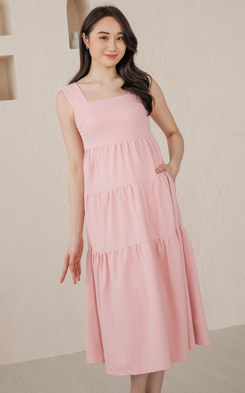 Faith Nursing Dress in Pink