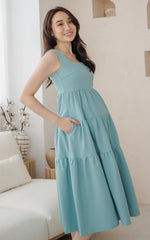 Faith Nursing Dress in Seafoam