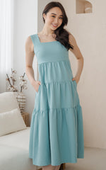 Faith Nursing Dress in Seafoam