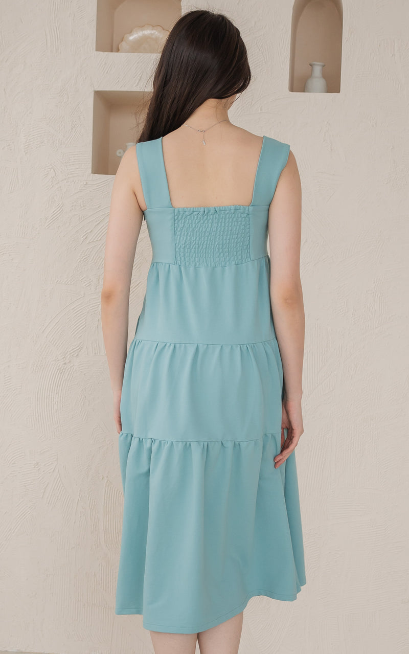 Faith Nursing Dress in Seafoam