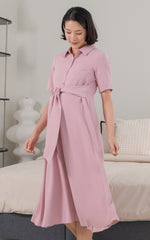 Harmony Nursing Shirtdress in Pink