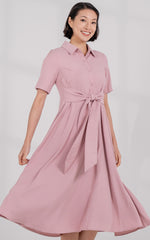 Harmony Nursing Shirtdress in Pink