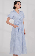 Kailani Nursing Dress in Blue