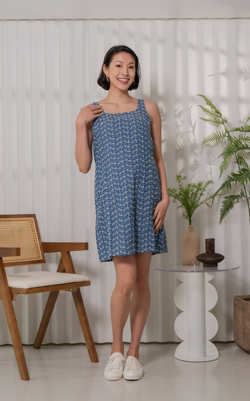 Leia Denim Nursing Dress