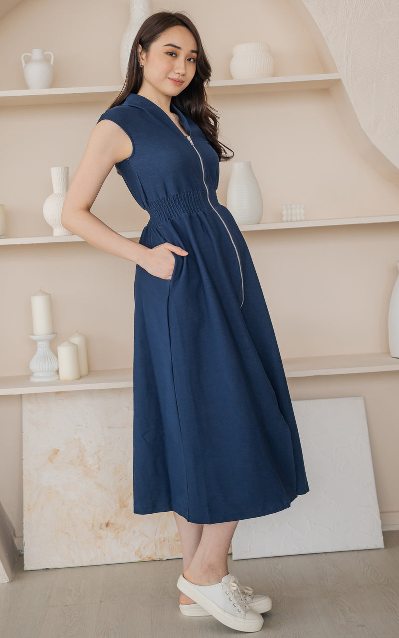 Leila Denim Nursing Dress