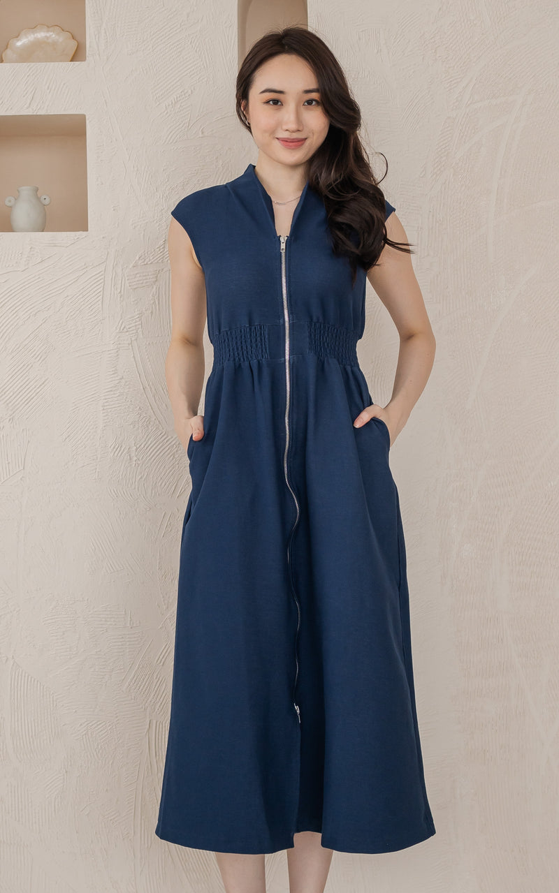 Leila Denim Nursing Dress