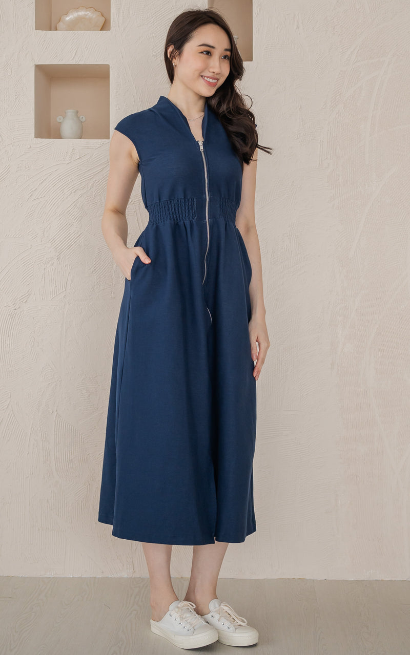 Leila Denim Nursing Dress