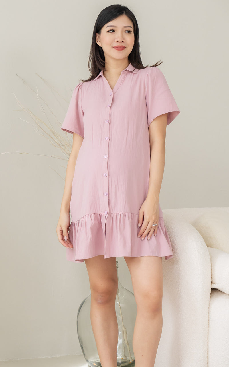 Lucy Nursing Dress in Pink