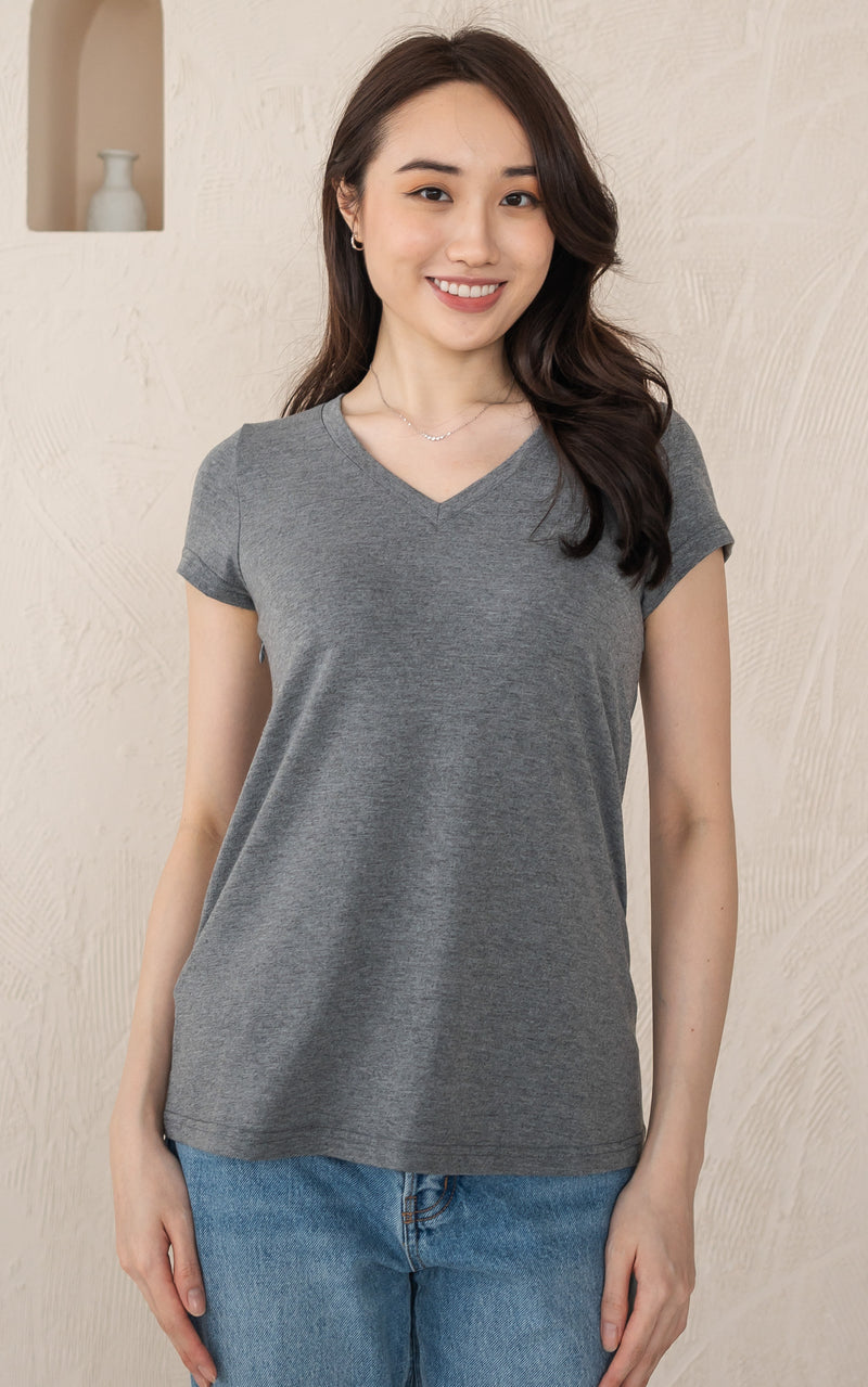 Mariana Nursing Top in Grey