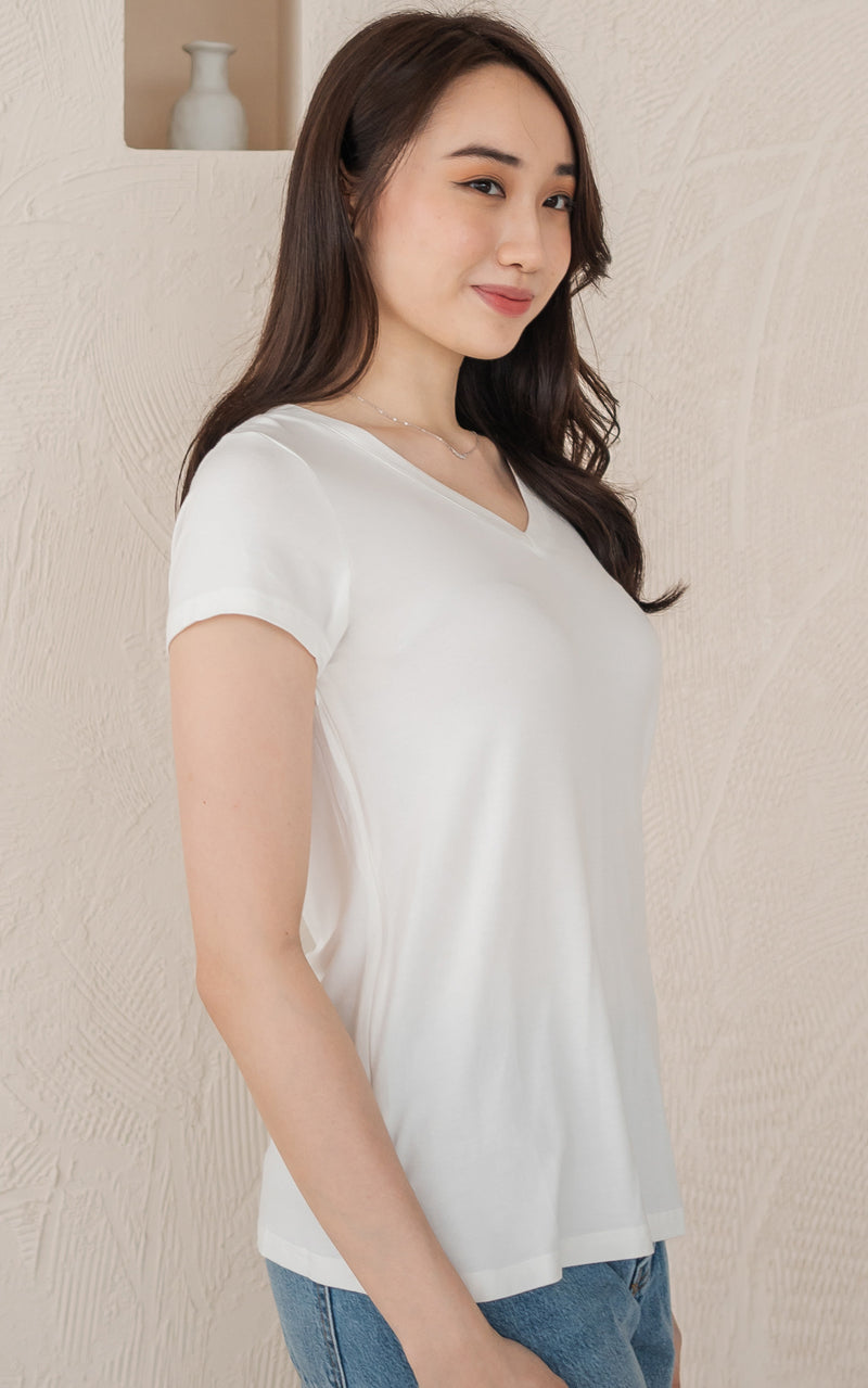 Mariana Nursing Top in White