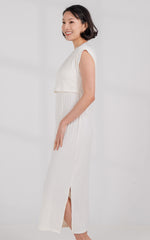 Myla Knitted Nursing Dress in Cream