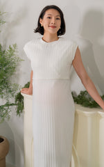 Myla Knitted Nursing Dress in Cream