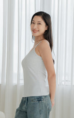 River Knitted Nursing Top in Grey