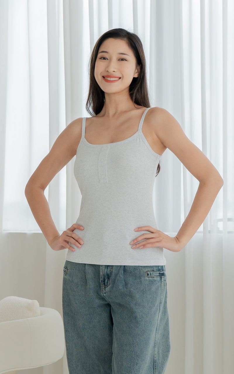 River Knitted Nursing Top in Grey