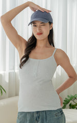 River Knitted Nursing Top in Grey