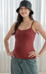 River Knitted Nursing Top in Red