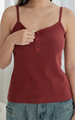 River Knitted Nursing Top in Red