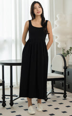 Rosalie Nursing Dress in Black