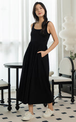 Rosalie Nursing Dress in Black