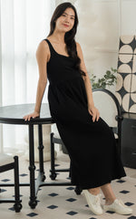 Rosalie Nursing Dress in Black