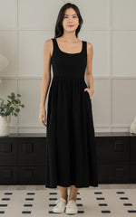 Rosalie Nursing Dress in Black