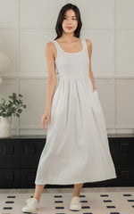 Rosalie Nursing Dress in White