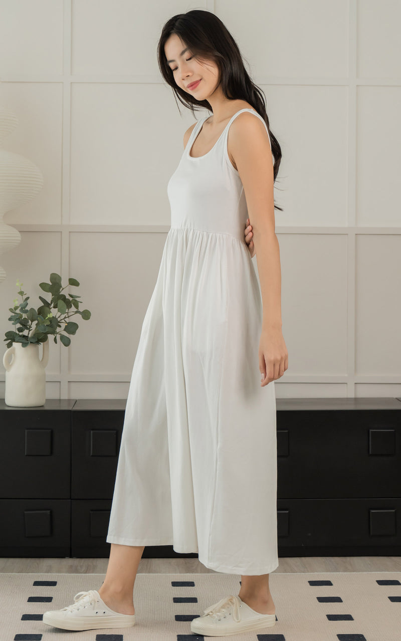 Rosalie Nursing Dress in White