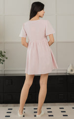 Wren Floral Nursing Dress in Pink